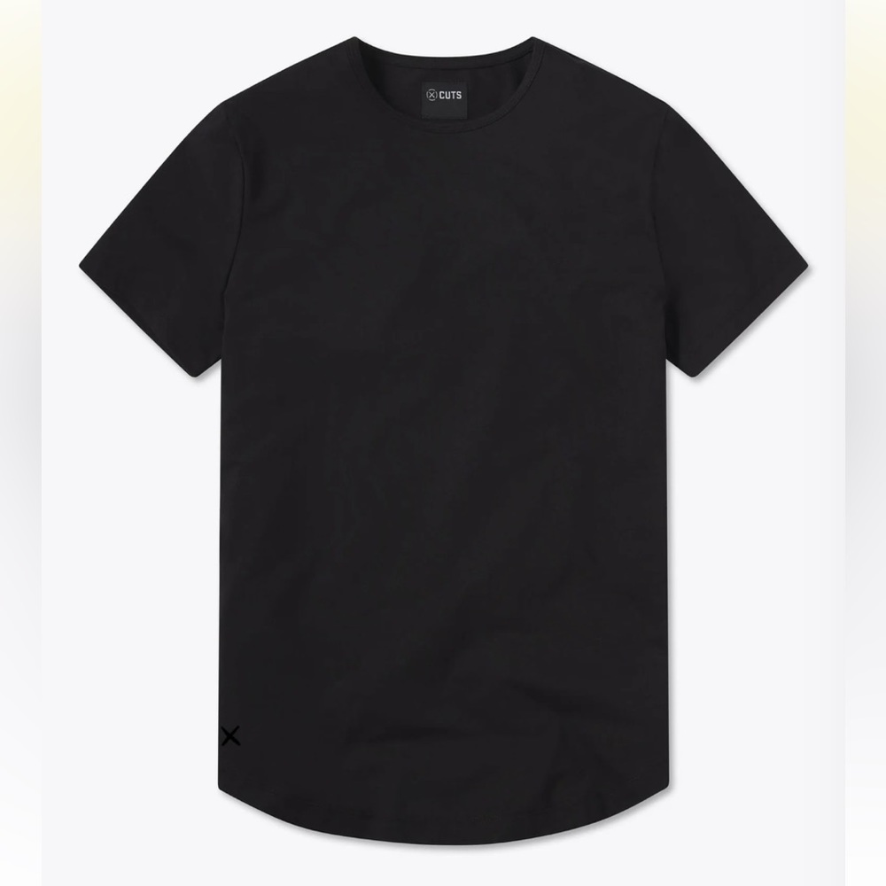 Cuts Curve Hem Short Sleeve T-Shirt NWOT